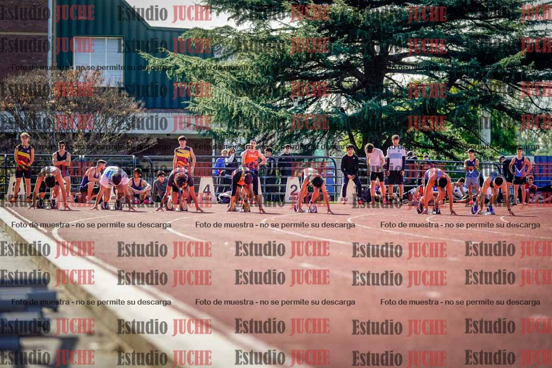 Fotos de los 100 m llanos de varones