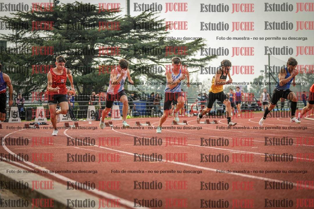 Fotos de los 100 m llanos de varones