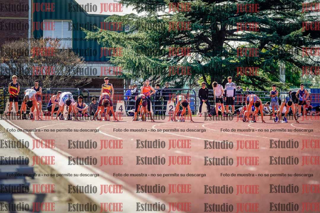 Fotos de los 100 m llanos de varones