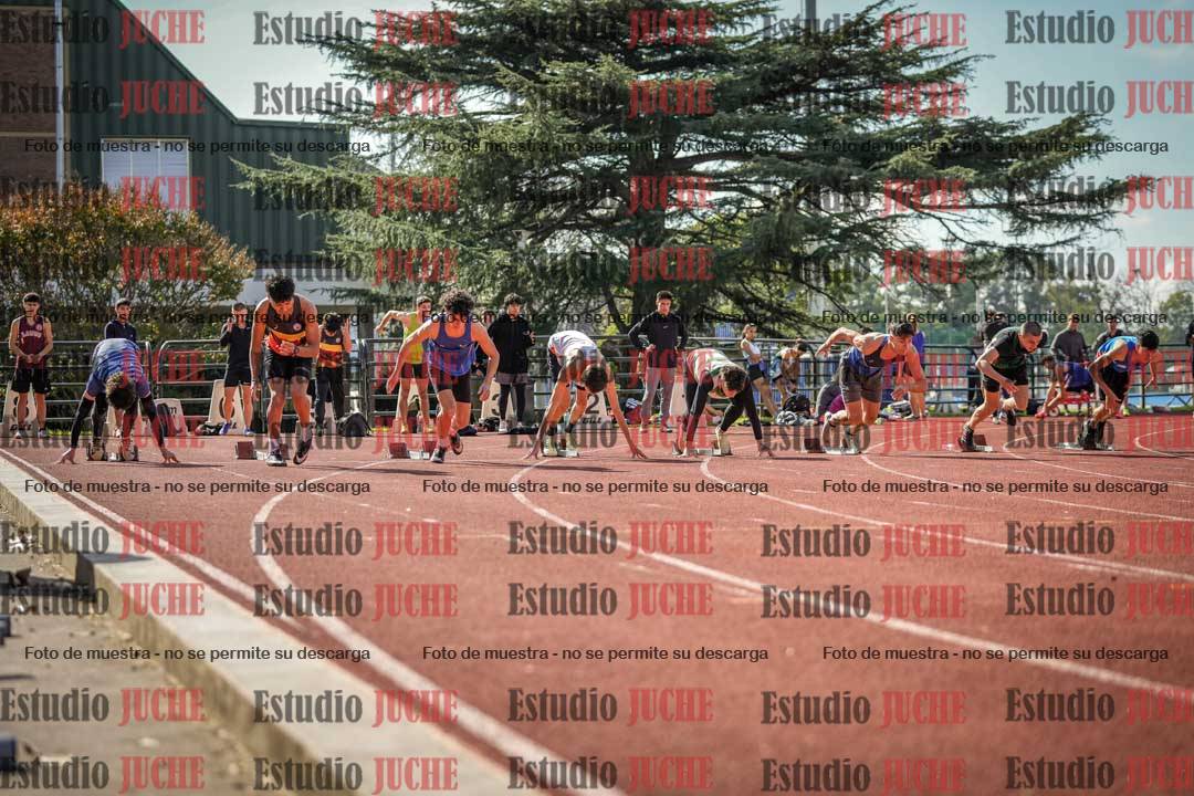Fotos de los 100 m llanos de varones