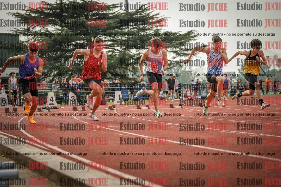 Fotos de los 100 m llanos de varones