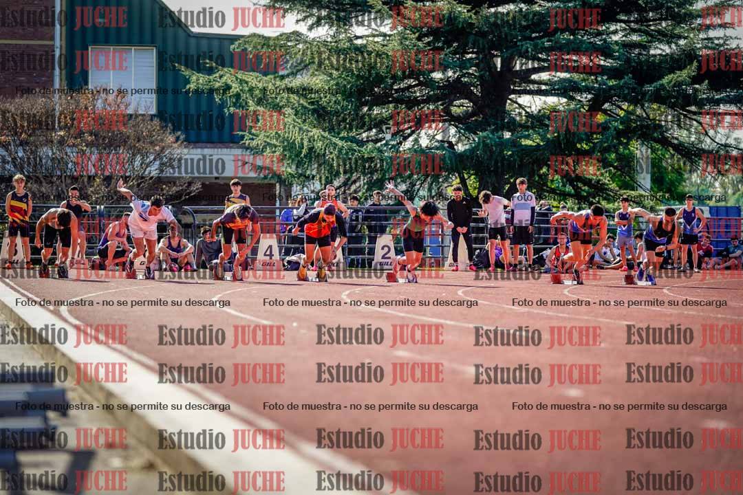 Fotos de los 100 m llanos de varones