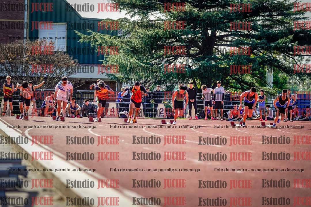 Fotos de los 100 m llanos de varones