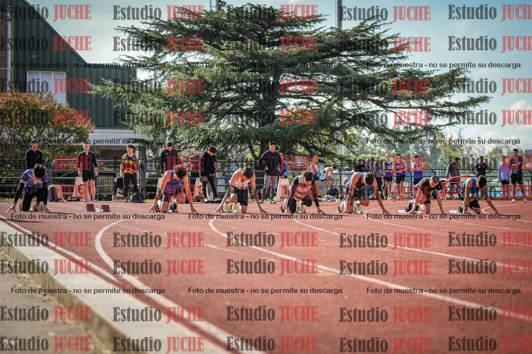 Fotos de los 100 m llanos de varones