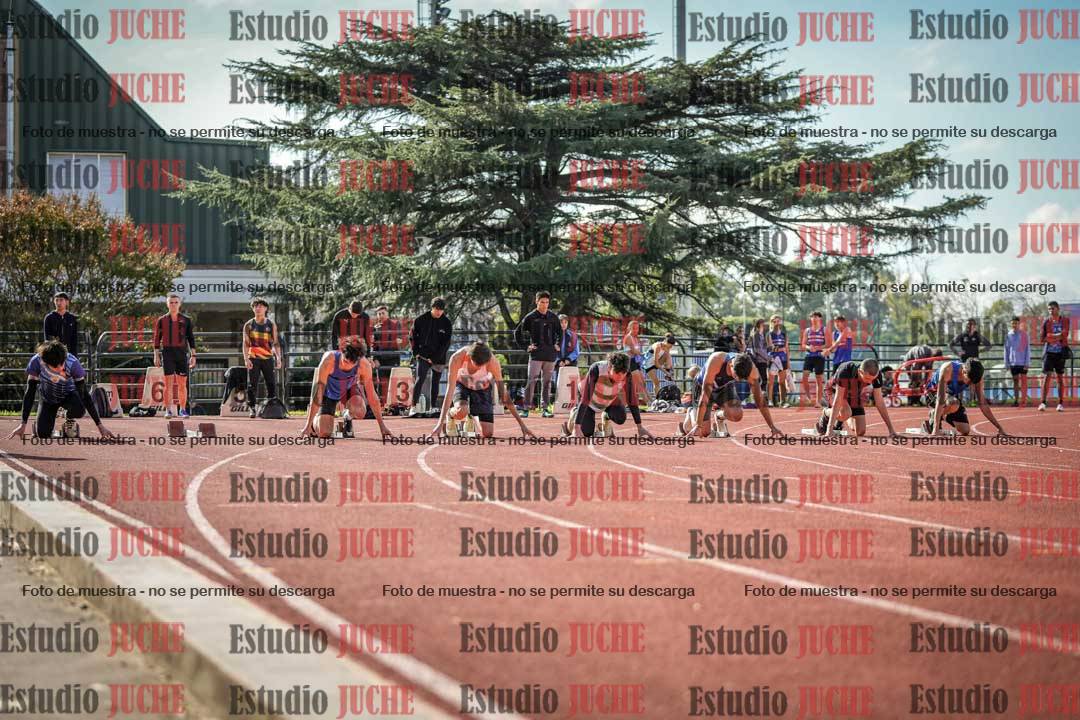 Fotos de los 100 m llanos de varones
