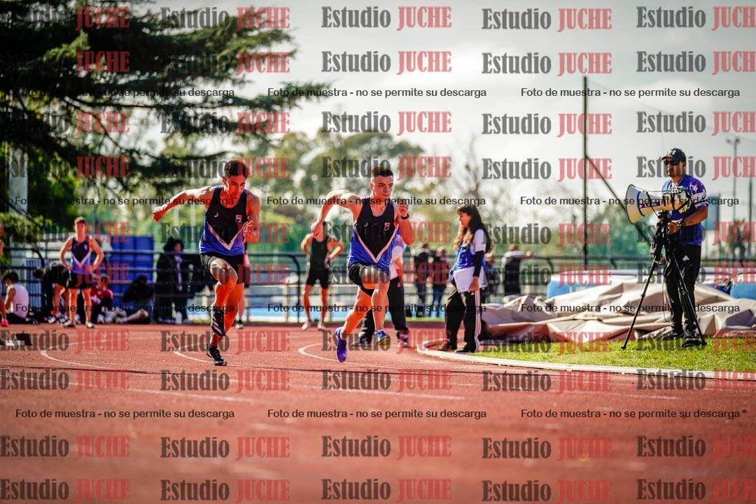 Fotos de los 100 m llanos de varones