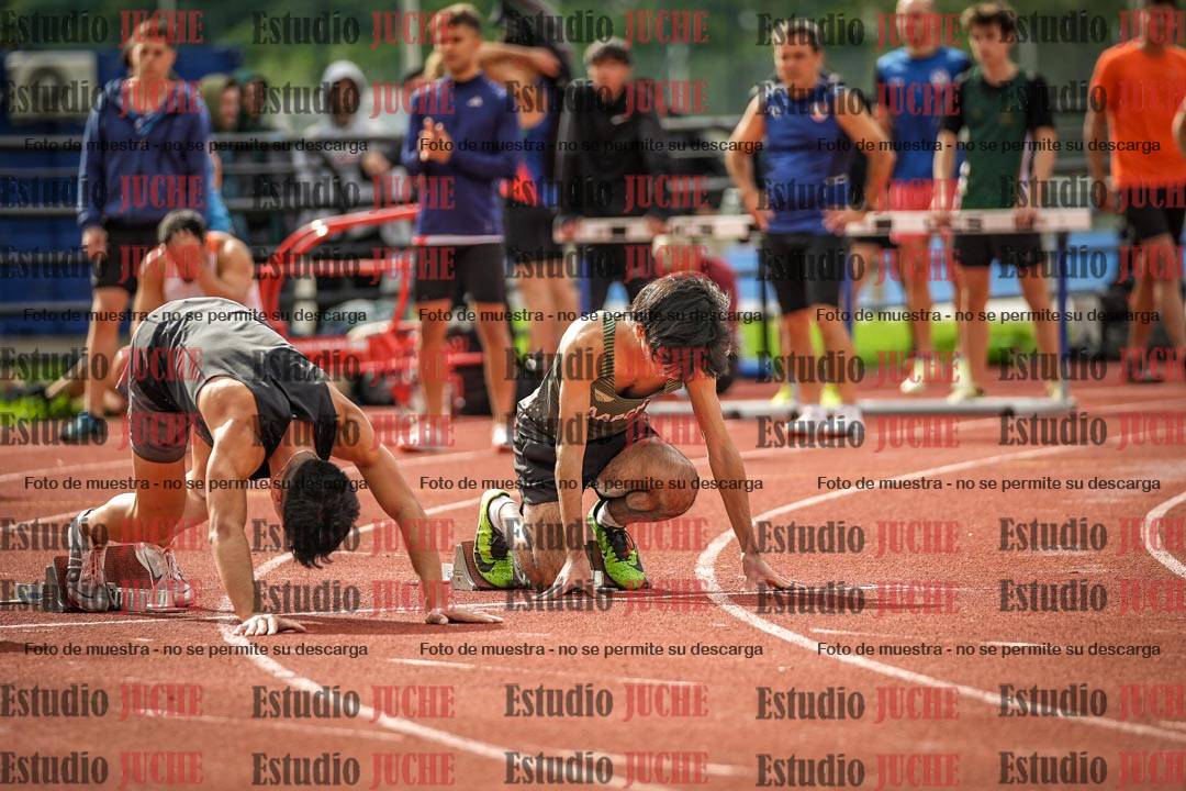 Fotos de los 100 m llanos de varones