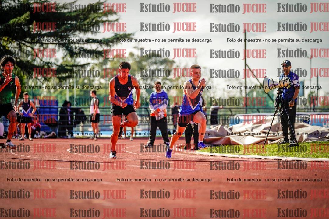 Fotos de los 100 m llanos de varones