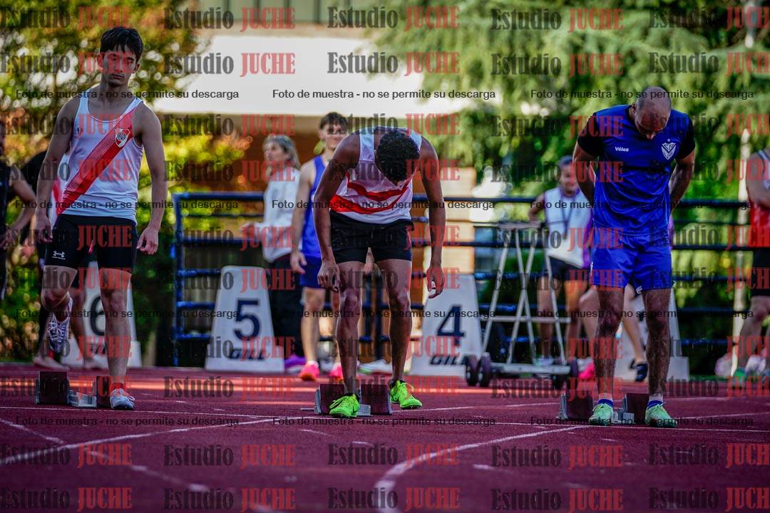Fotos de los 100 m llanos de varones
