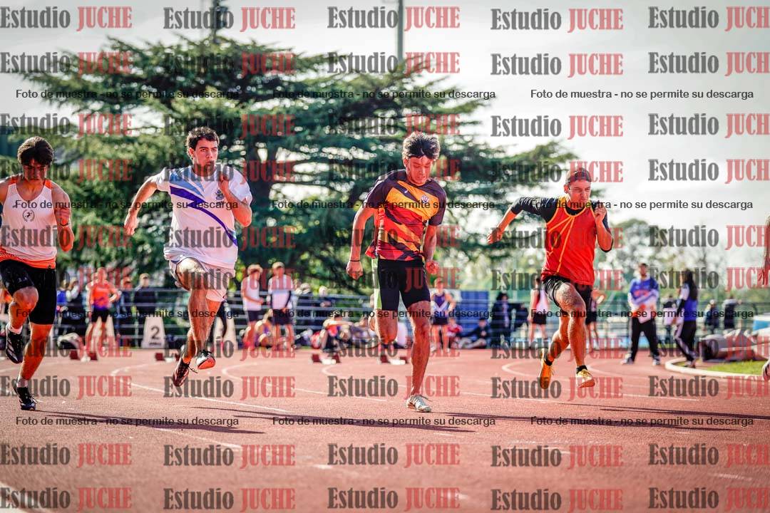 Fotos de los 100 m llanos de varones