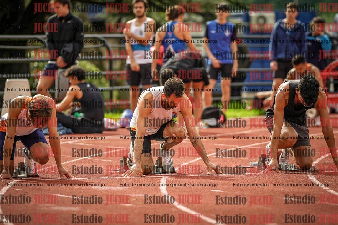 Fotos de los 100 m llanos de varones