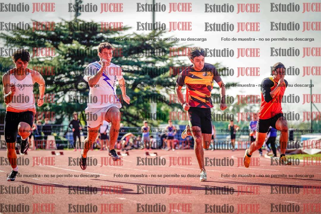 Fotos de los 100 m llanos de varones