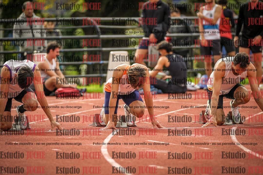 Fotos de los 100 m llanos de varones