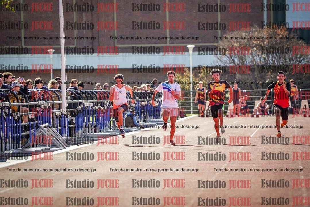 Fotos de los 100 m llanos de varones