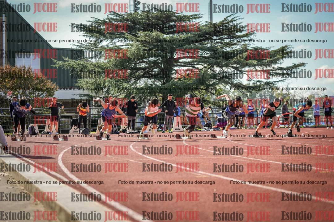 Fotos de los 100 m llanos de varones