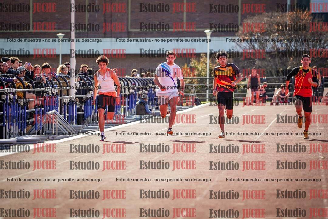 Fotos de los 100 m llanos de varones