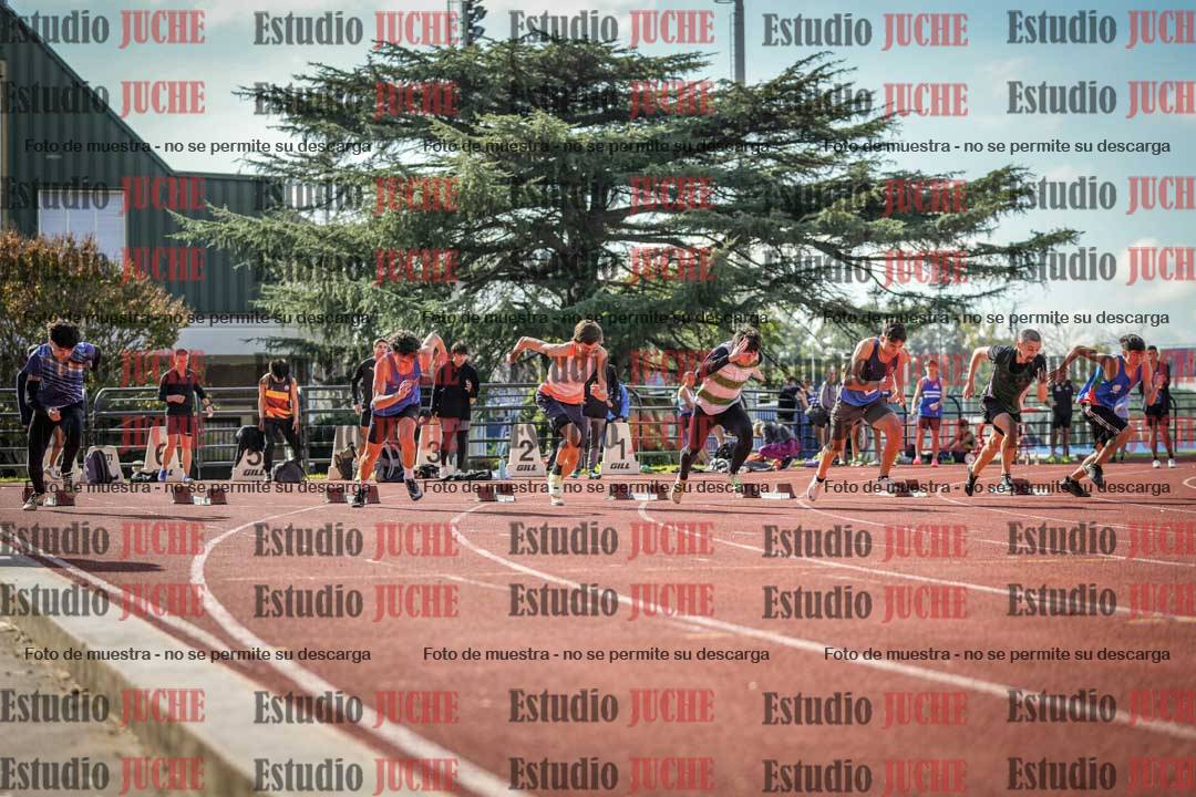 Fotos de los 100 m llanos de varones
