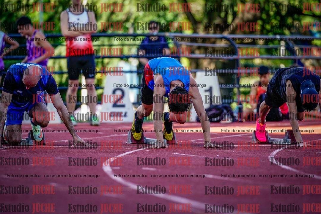 Fotos de los 100 m llanos de varones