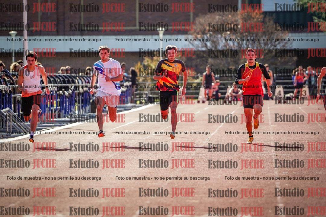 Fotos de los 100 m llanos de varones