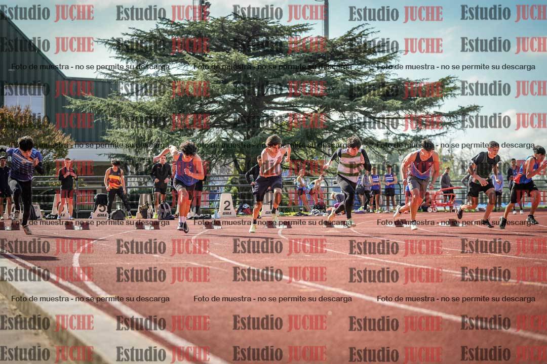Fotos de los 100 m llanos de varones