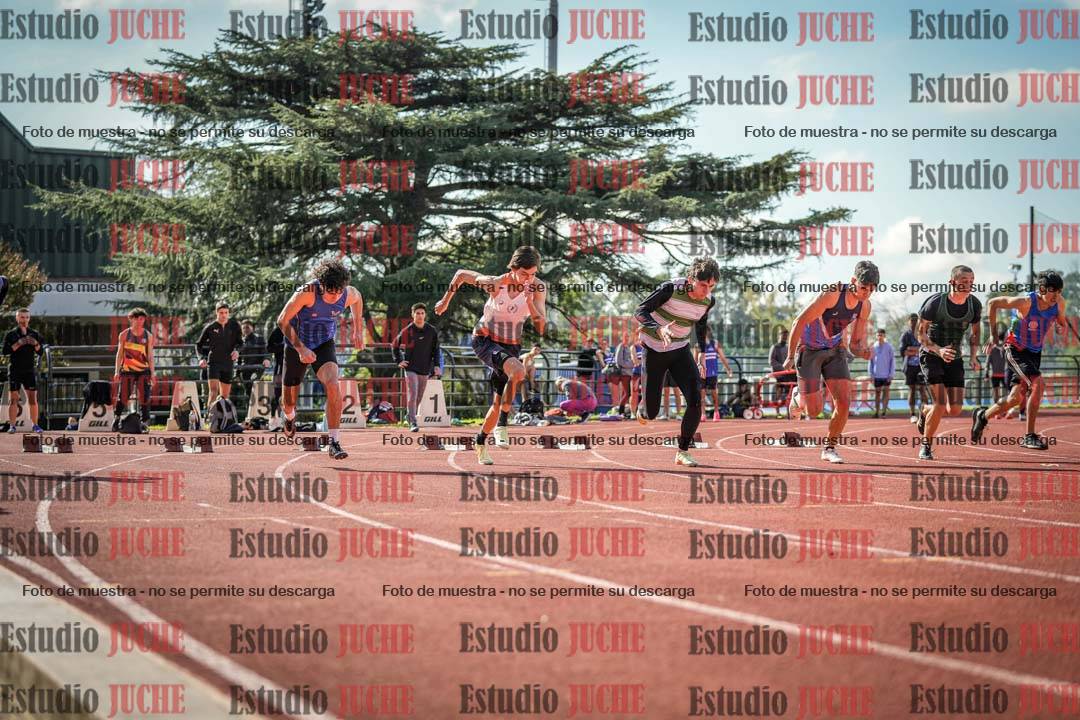 Fotos de los 100 m llanos de varones