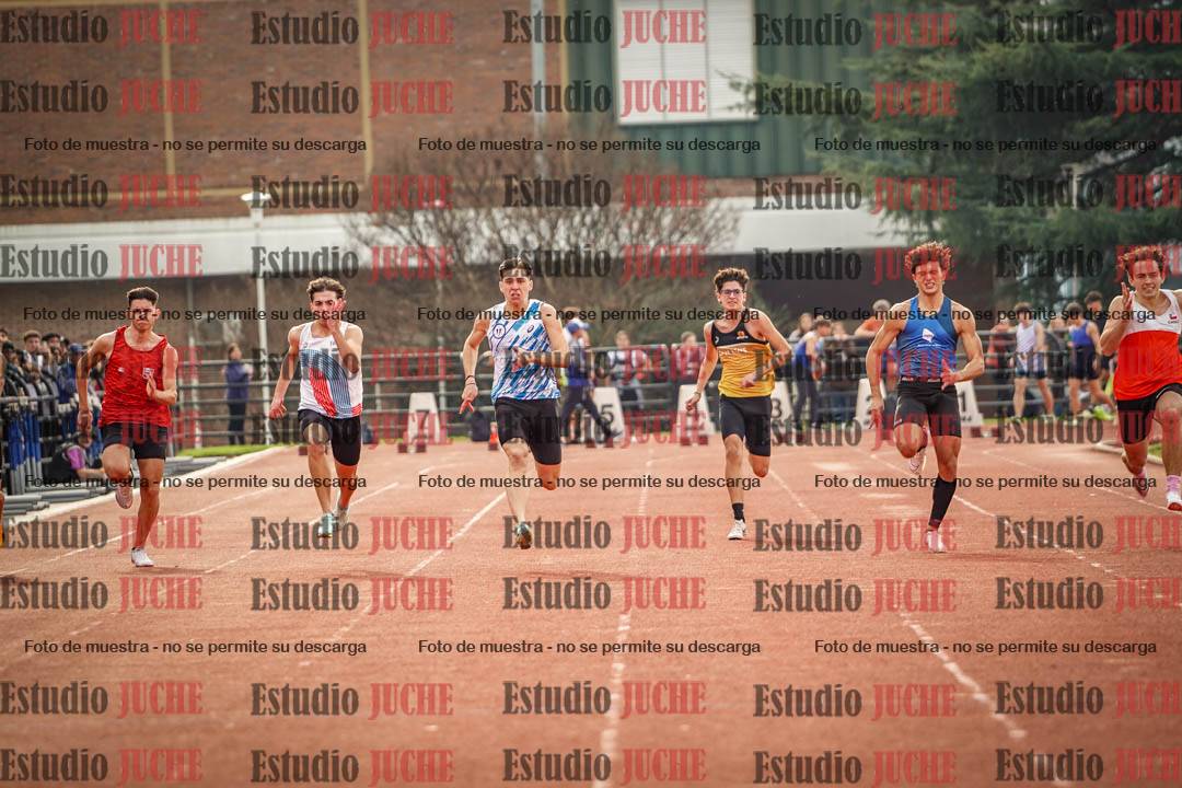 Fotos de los 100 m llanos de varones