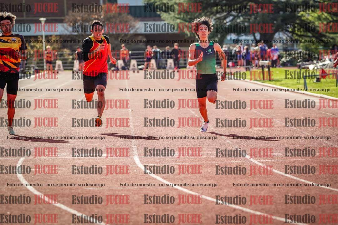 Fotos de los 100 m llanos de varones