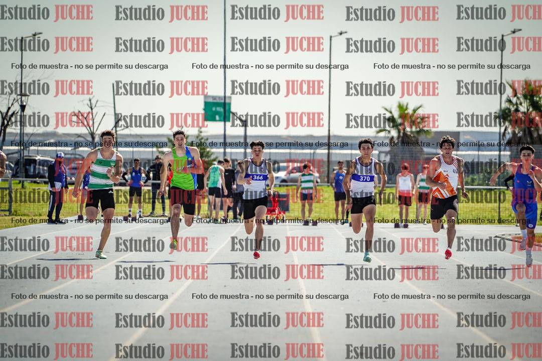Fotos de los 100 m llanos de varones