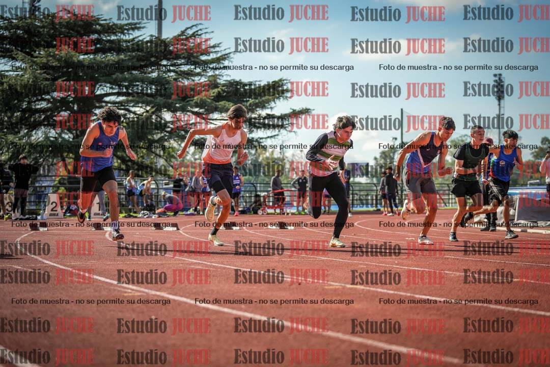 Fotos de los 100 m llanos de varones