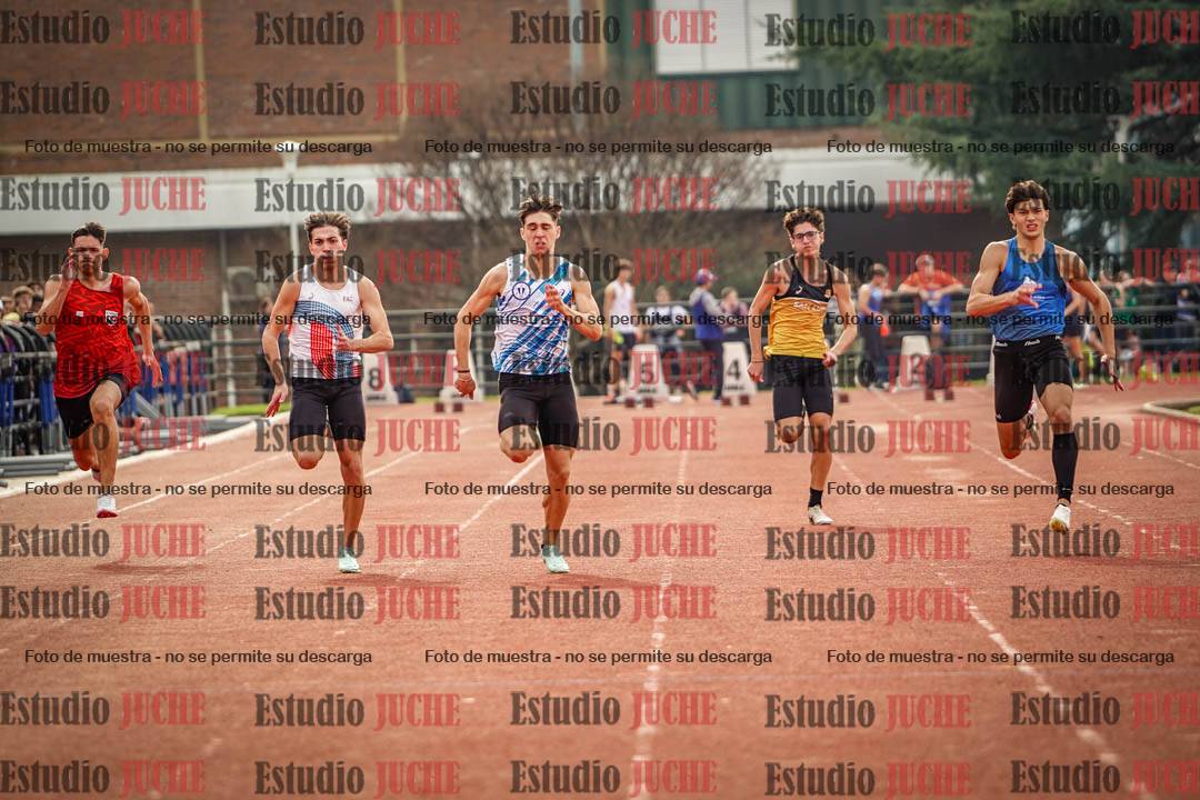 Fotos de los 100 m llanos de varones