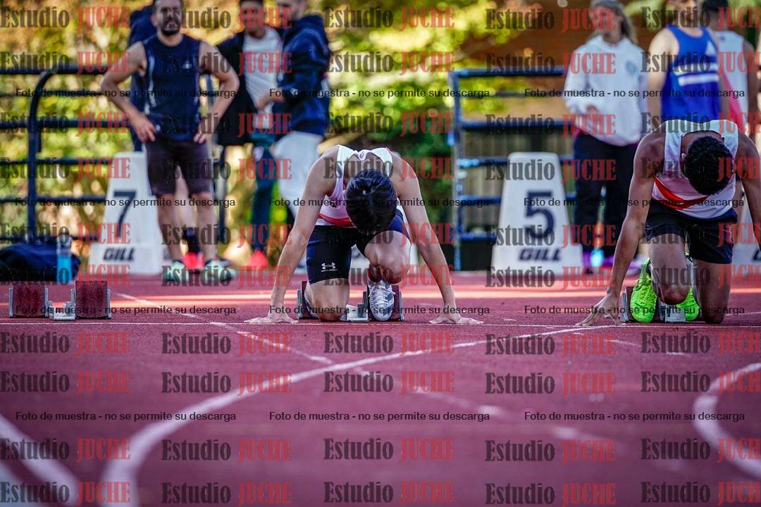 Fotos de los 100 m llanos de varones