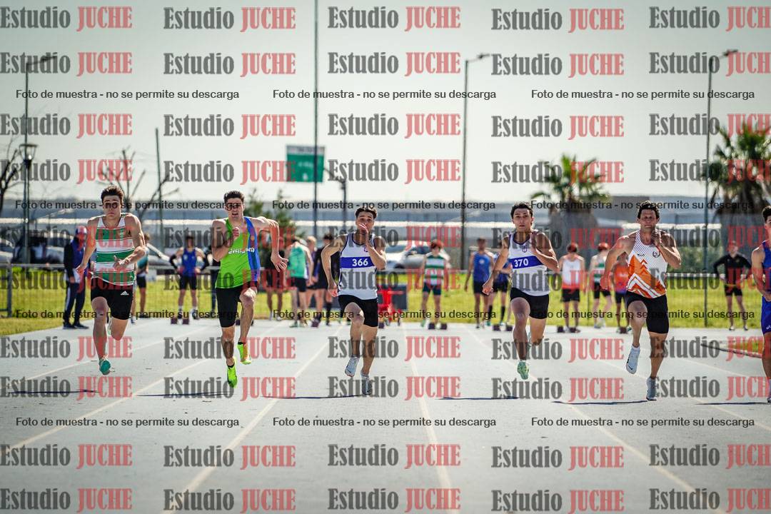 Fotos de los 100 m llanos de varones