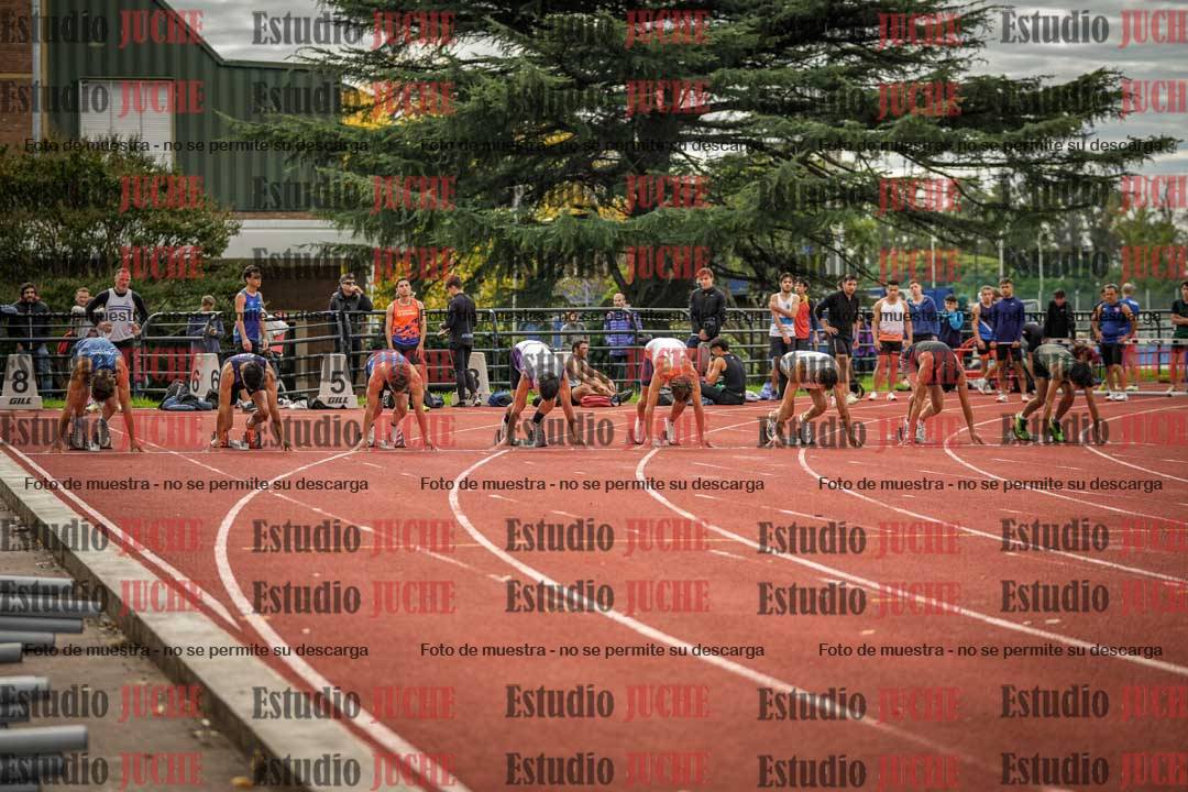 Fotos de los 100 m llanos de varones