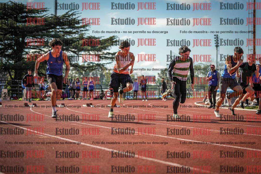 Fotos de los 100 m llanos de varones