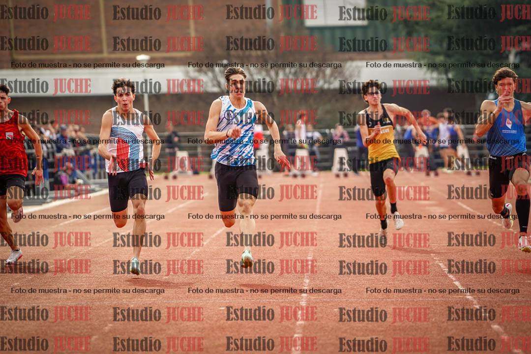Fotos de los 100 m llanos de varones