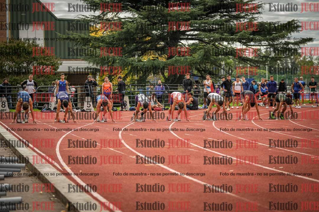 Fotos de los 100 m llanos de varones