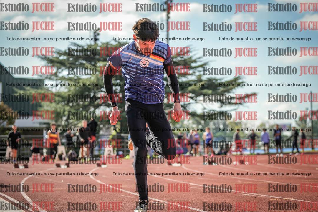 Fotos de los 100 m llanos de varones