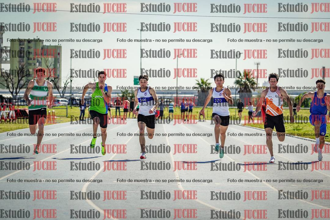 Fotos de los 100 m llanos de varones
