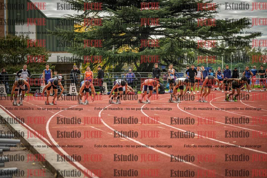 Fotos de los 100 m llanos de varones