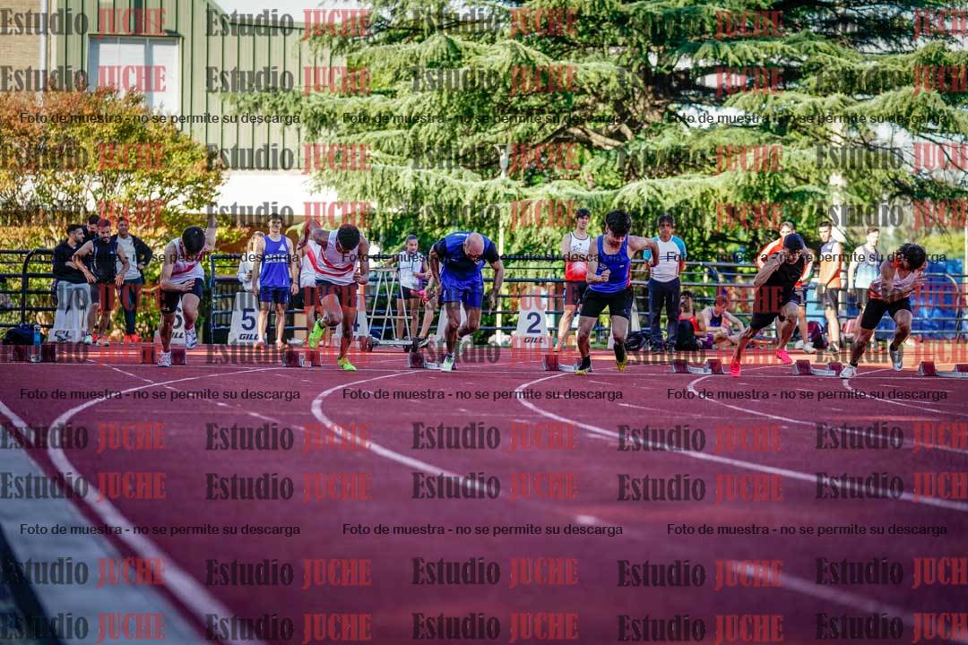 Fotos de los 100 m llanos de varones