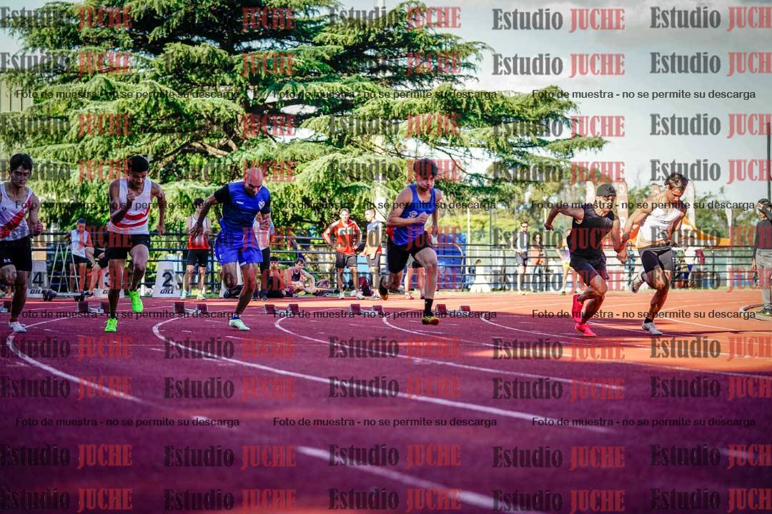 Fotos de los 100 m llanos de varones