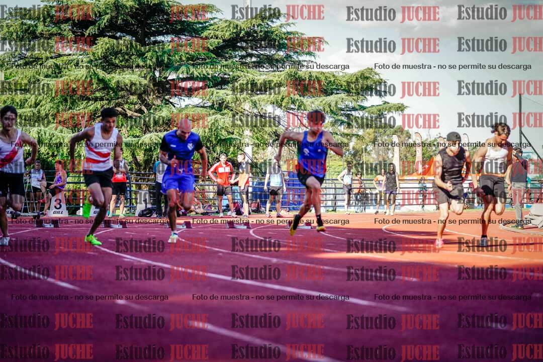 Fotos de los 100 m llanos de varones