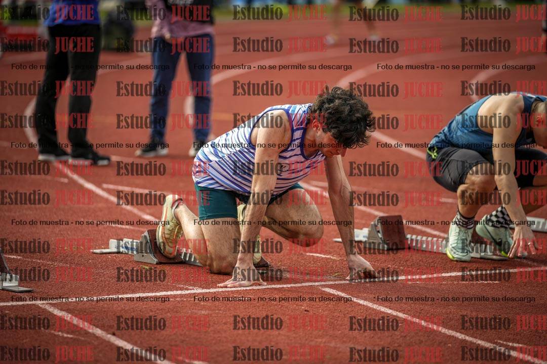 Fotos de los 100 m llanos de varones