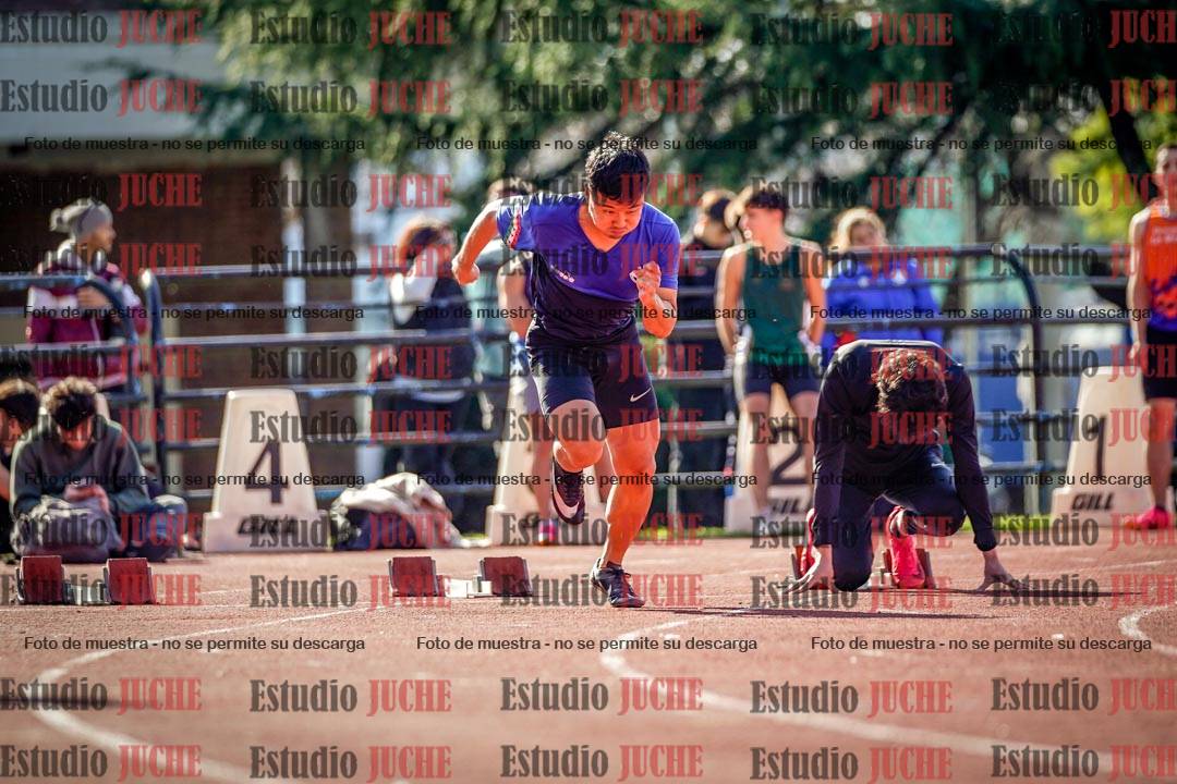 Fotos de los 100 m llanos de varones