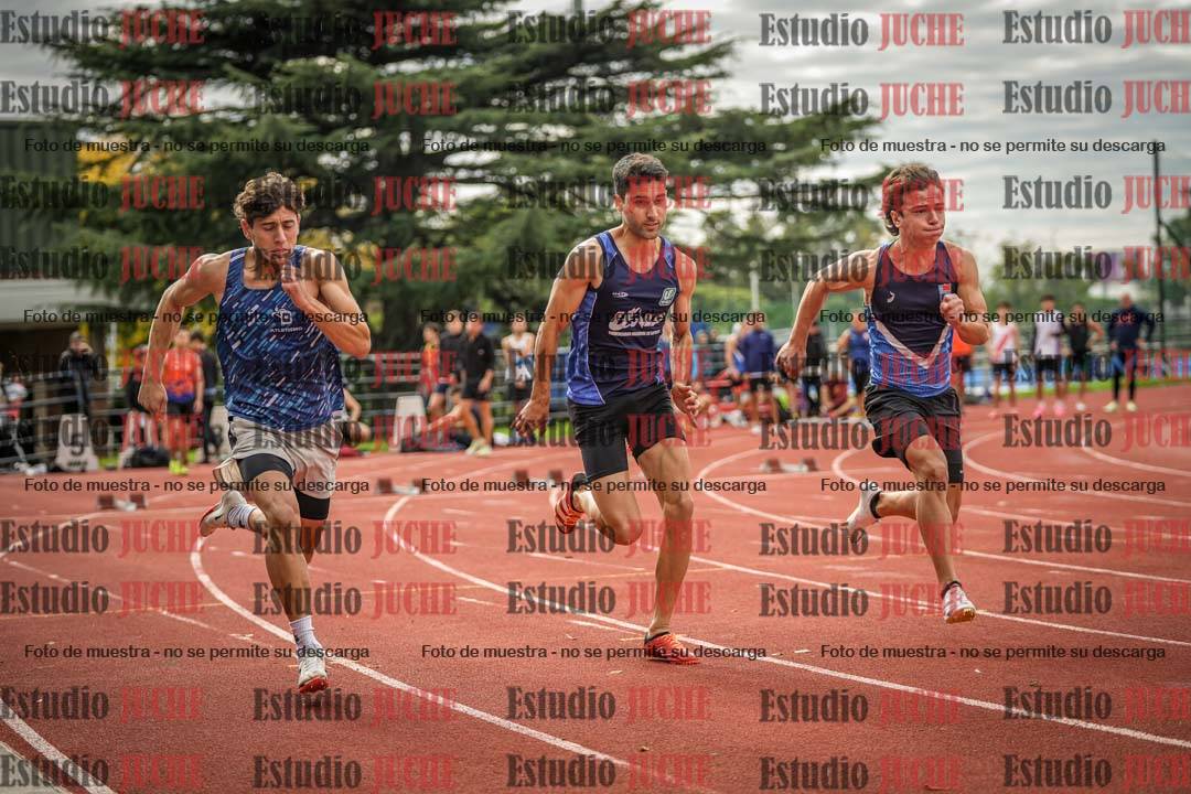 Fotos de los 100 m llanos de varones