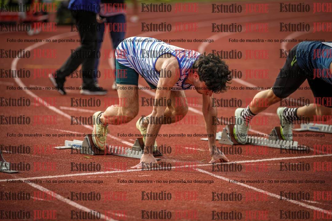 Fotos de los 100 m llanos de varones