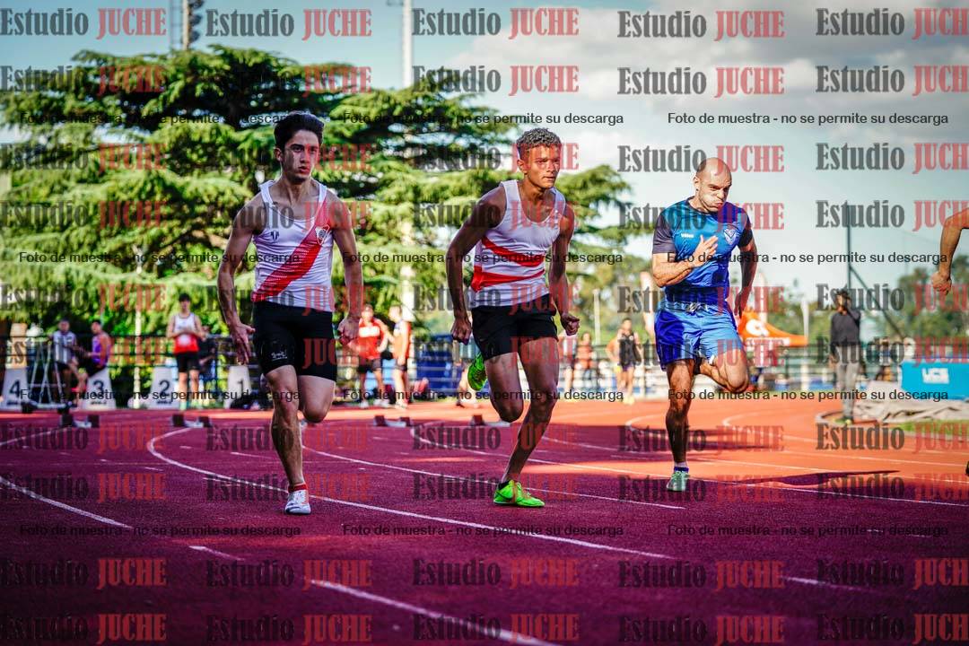 Fotos de los 100 m llanos de varones