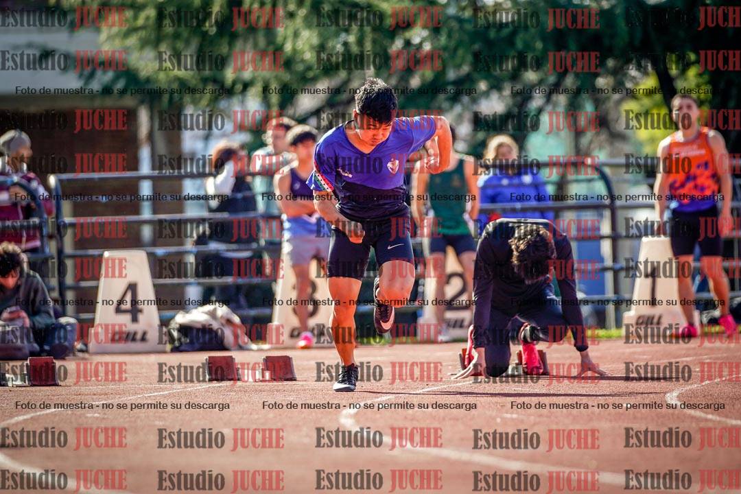 Fotos de los 100 m llanos de varones