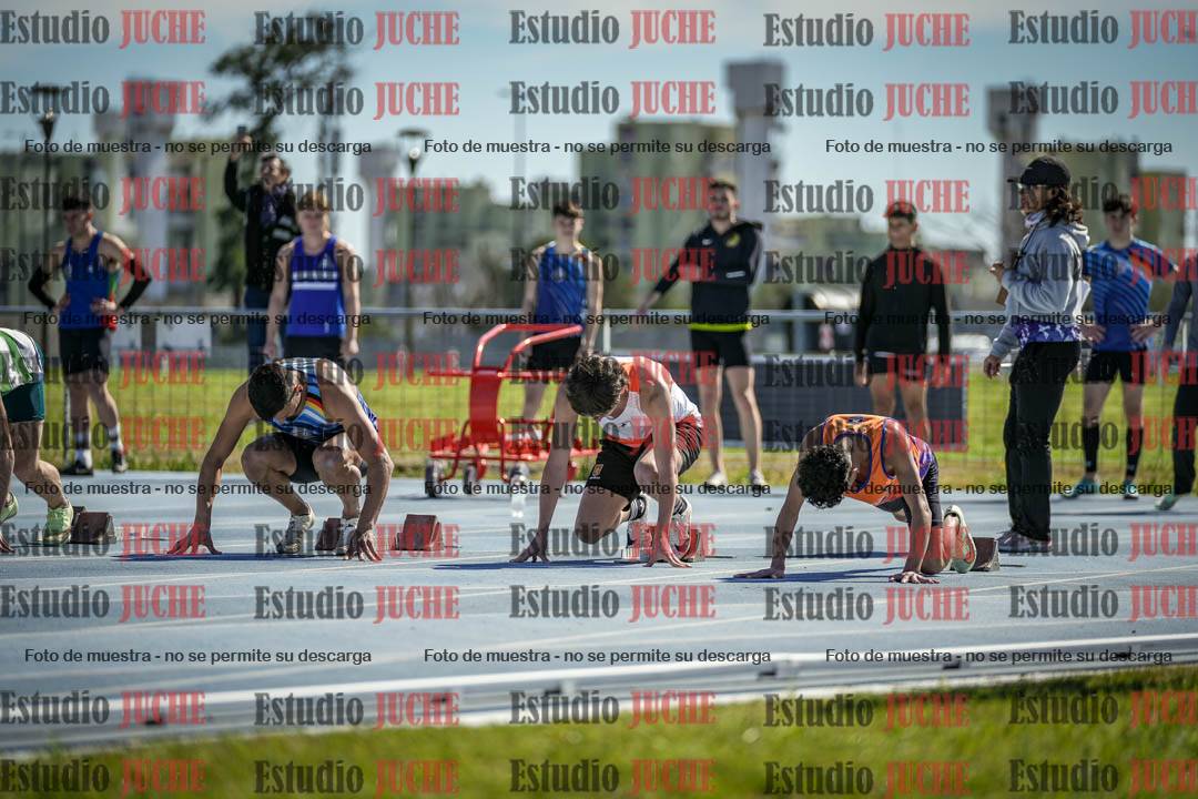Fotos de los 100 m llanos de varones