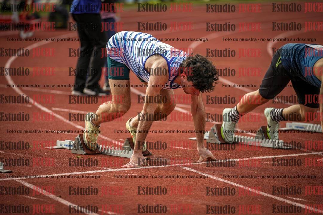 Fotos de los 100 m llanos de varones